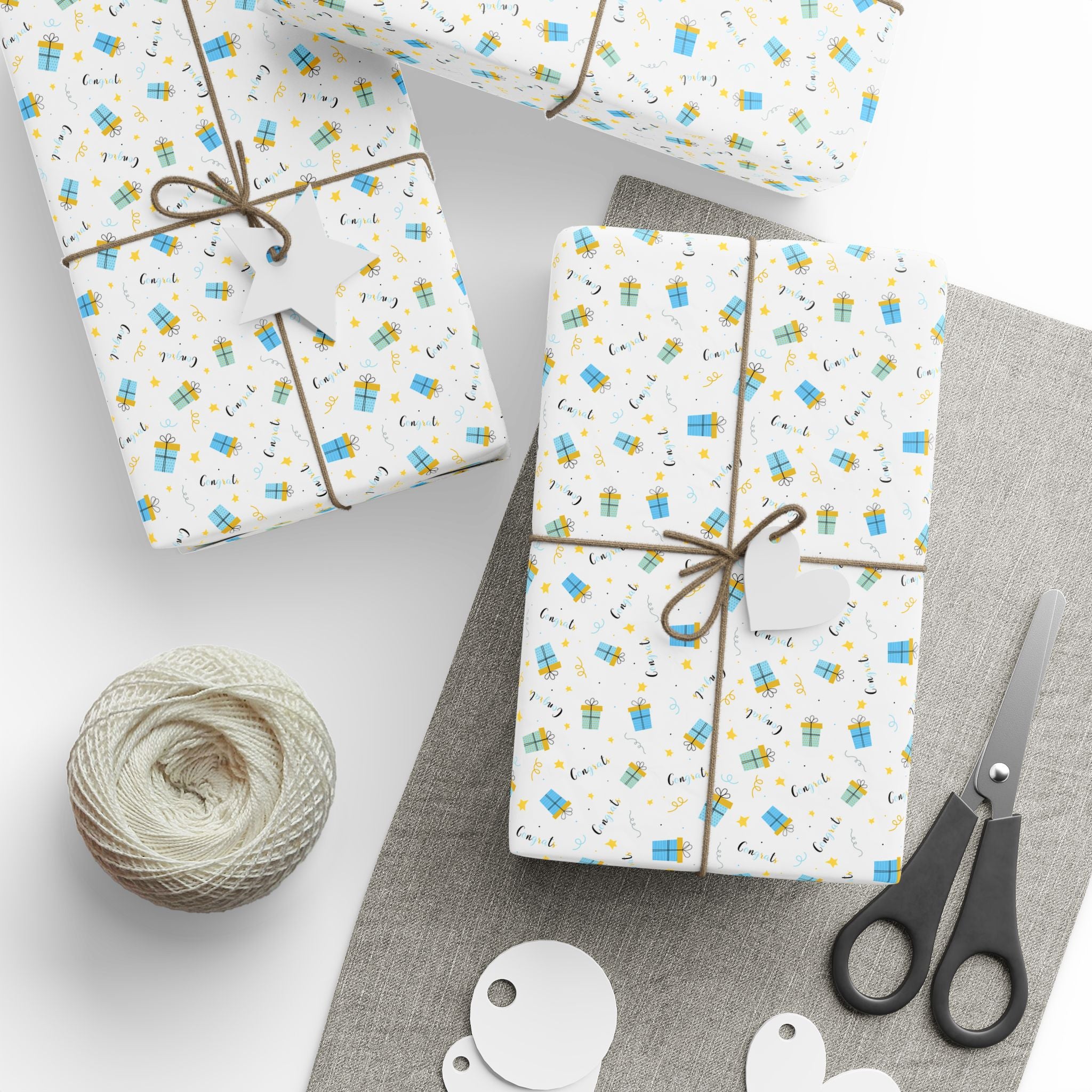 Congratulations Wrapping Paper Design 005 - Holiday Gift Wrapping Paper Roll