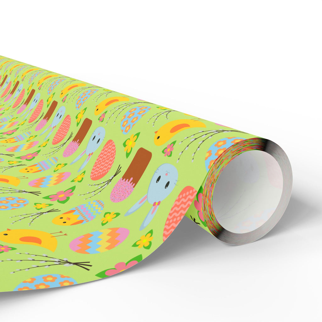 Easter Lime Basket Wrapping Paper | Holiday Gift Wrapping Paper Roll