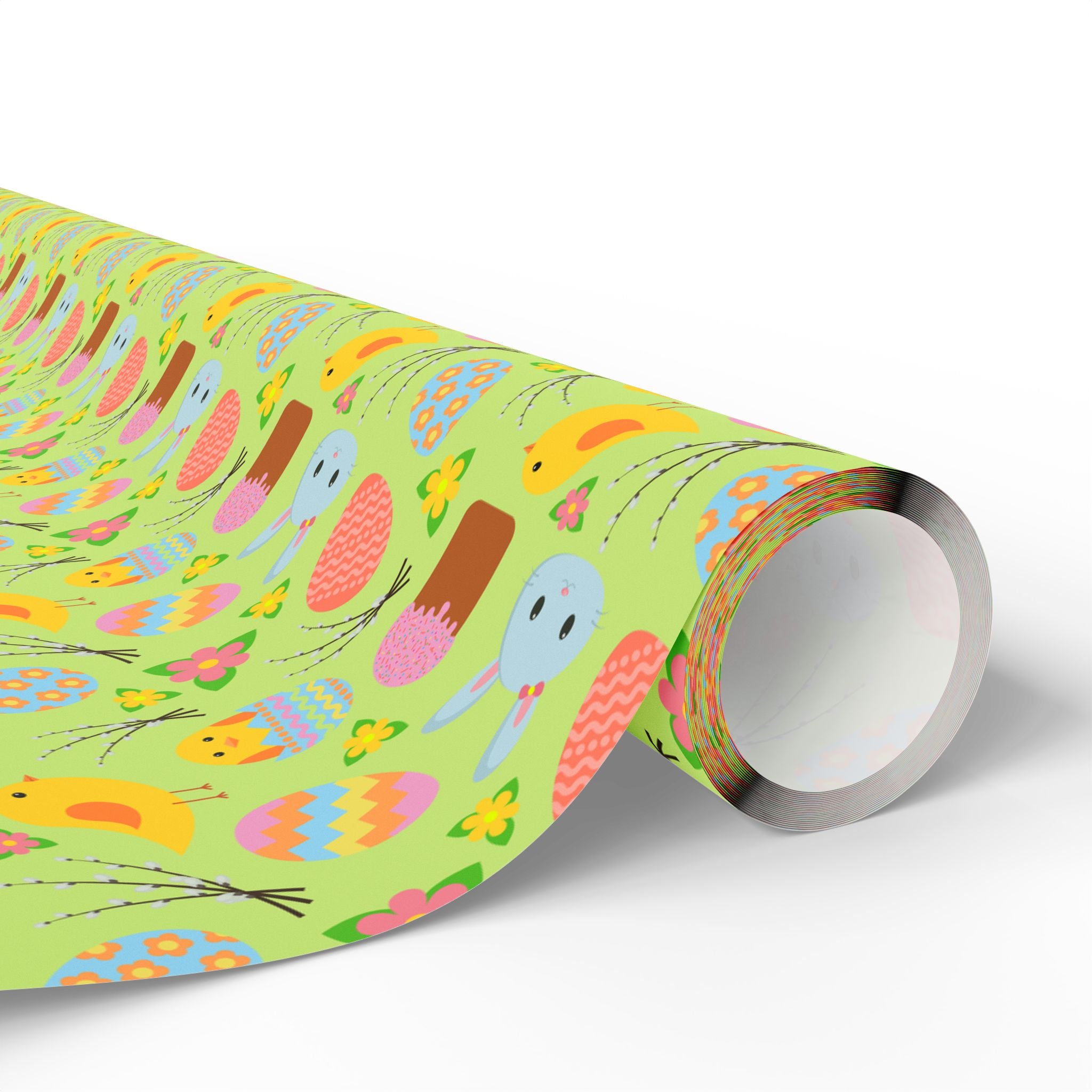 Easter Lime Basket Wrapping Paper | Holiday Gift Wrapping Paper Roll