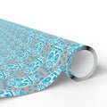 Day of the Dead Sugar Skulls on Grey Wrapping Paper | Holiday Gift Wrapping Paper Roll