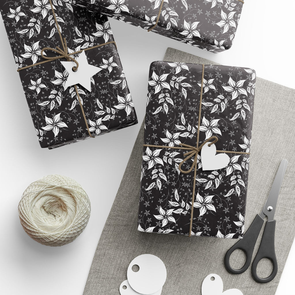 Floral Design 002 Wrapping Paper - Holiday Gift Wrapping Paper Roll