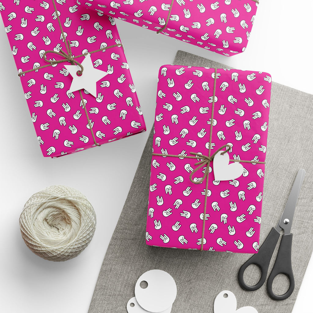 NSFW "The Shocker" on White Wrapping Paper - Holiday Gift Wrapping Paper Roll