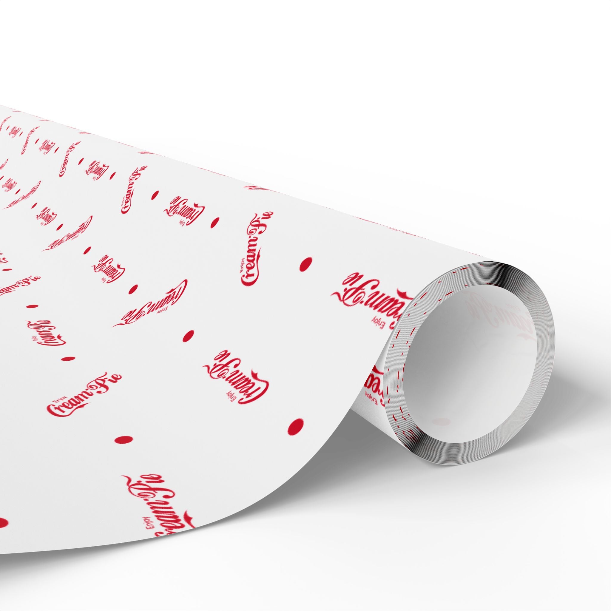 NSFW Cream Pie Spencerian Script Wrapping Paper - Holiday Gift Wrapping Paper Roll