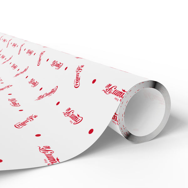 NSFW Cream Pie Spencerian Script Wrapping Paper - Holiday Gift Wrapping Paper Roll