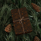 Thanksgiving Doodles Wrapping Paper | Holiday Gift Wrapping Paper Roll