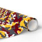 Minnesota Golden Gophers Inspired Camoflauge Wrapping Paper - Holiday Gift Wrapping Paper Roll