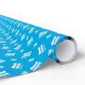 NSFW "F#ck It" Meme on Sky Blue Wrapping Paper - Holiday Gift Wrapping Paper Roll