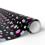 Christmas Poinsettia Presents Wrapping Paper | Holiday Gift Wrapping Paper Roll