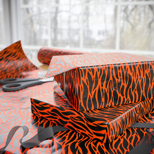 Animal Print Design 013 Tiger Skin Wrapping Paper - Holiday Gift Wrapping Paper Roll