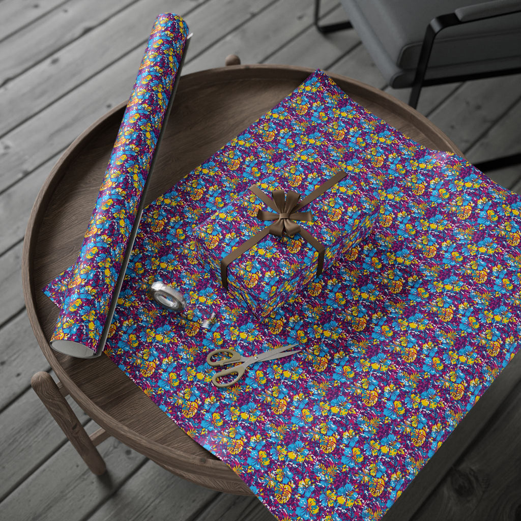 Floral Design 004 Wrapping Paper - Holiday Gift Wrapping Paper Roll