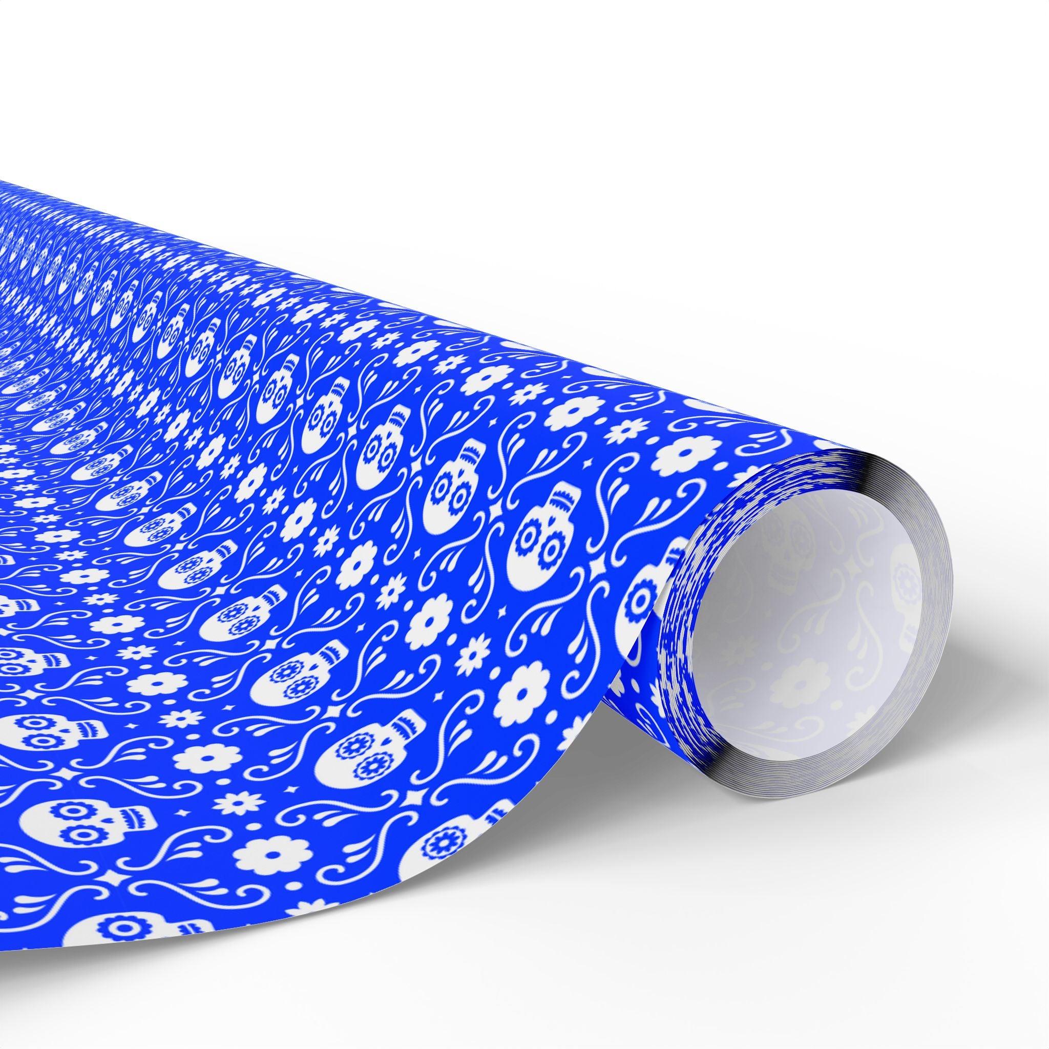 Day of the Dead Royal Skulls Wrapping Paper | Holiday Gift Wrapping Paper Roll