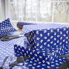 NSFW "The Shocker" on Blue Wrapping Paper - Holiday Gift Wrapping Paper Roll