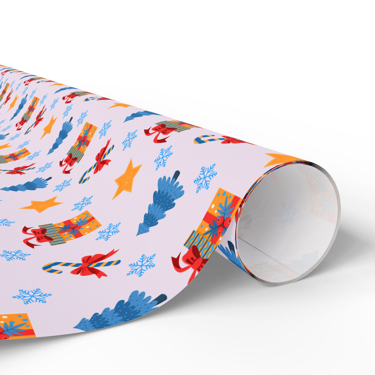 Christmas Colorful Canes Wrapping Paper | Holiday Gift Wrapping Paper Roll