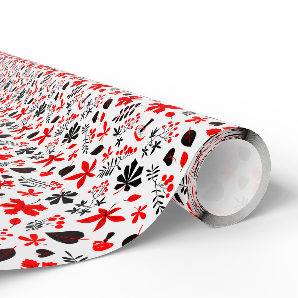 Thanksgiving Fall Foilage Wrapping Paper | Holiday Gift Wrapping Paper Roll