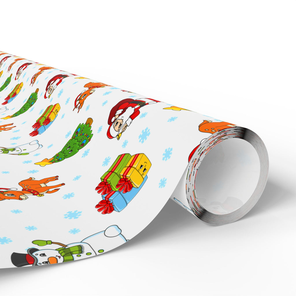 Christmas Cartoon Wrapping Paper | Holiday Gift Wrapping Paper Roll
