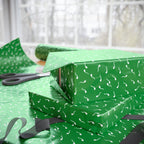NSFW Late Night Swimmers on Green Wrapping Paper - Holiday Gift Wrapping Paper Roll