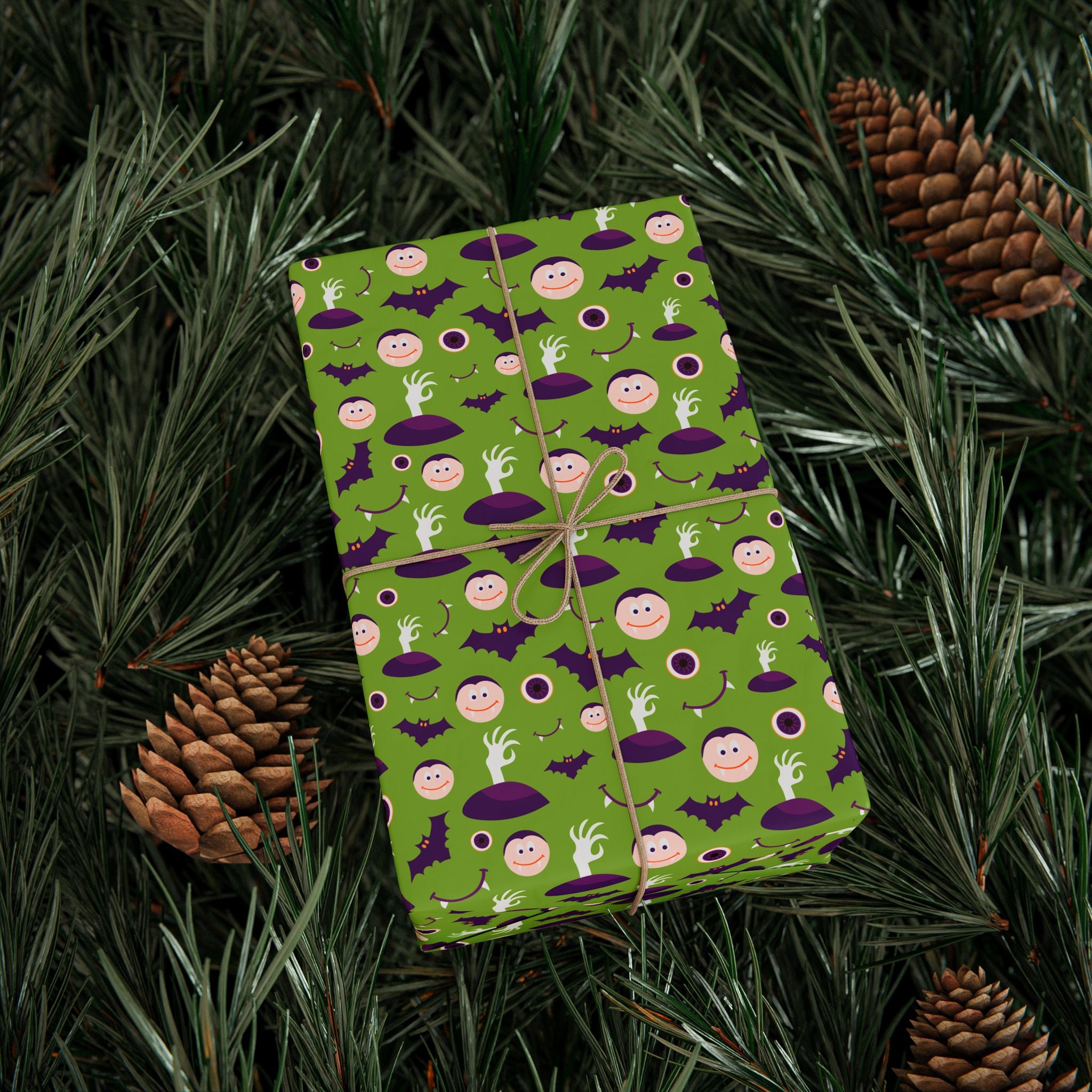 Halloween Graveyard Hands Wrapping Paper | Holiday Gift Wrapping Paper Roll