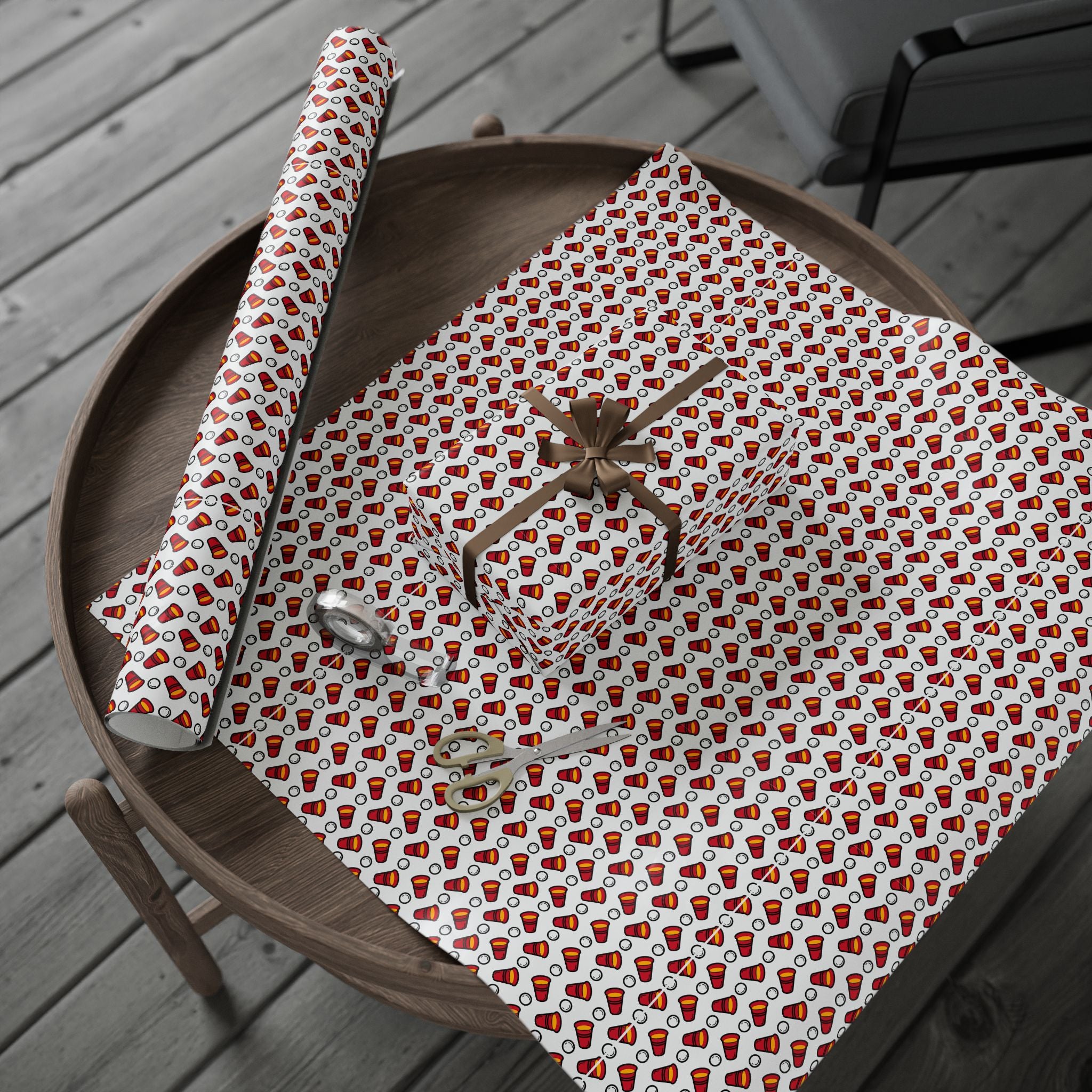 NSFW Beer Pong Champ Wrapping Paper - Holiday Gift Wrapping Paper Roll