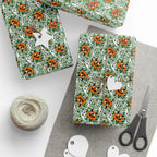 Halloween Ghost Background Wrapping Paper | Holiday Gift Wrapping Paper Roll