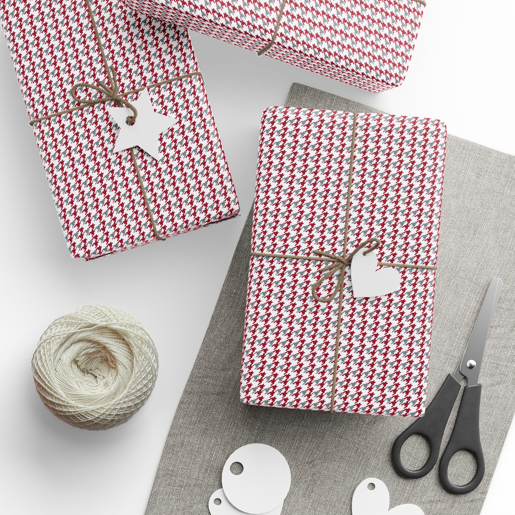 Alabama Houndstooth Wrapping Paper Design - Holiday Gift Wrapping Paper Roll