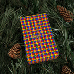 Gay Pride Rainbow 8 Bit Tartan Wrapping Paper Design | Holiday Gift Wrapping Paper Roll
