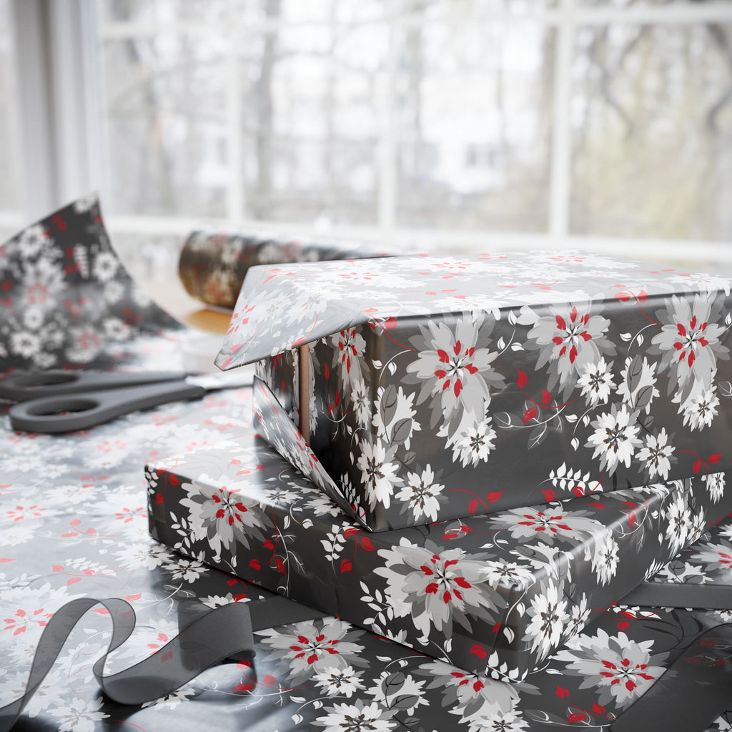 Floral Design 006 Wrapping Paper - Holiday Gift Wrapping Paper Roll