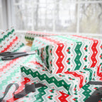 Christmas Boughs of Holly Chevron Wrapping Papers | Holiday Gift Wrapping Paper Roll