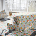Hanukkah Olive Branches Wrapping Paper | Holiday Gift Wrapping Paper Roll