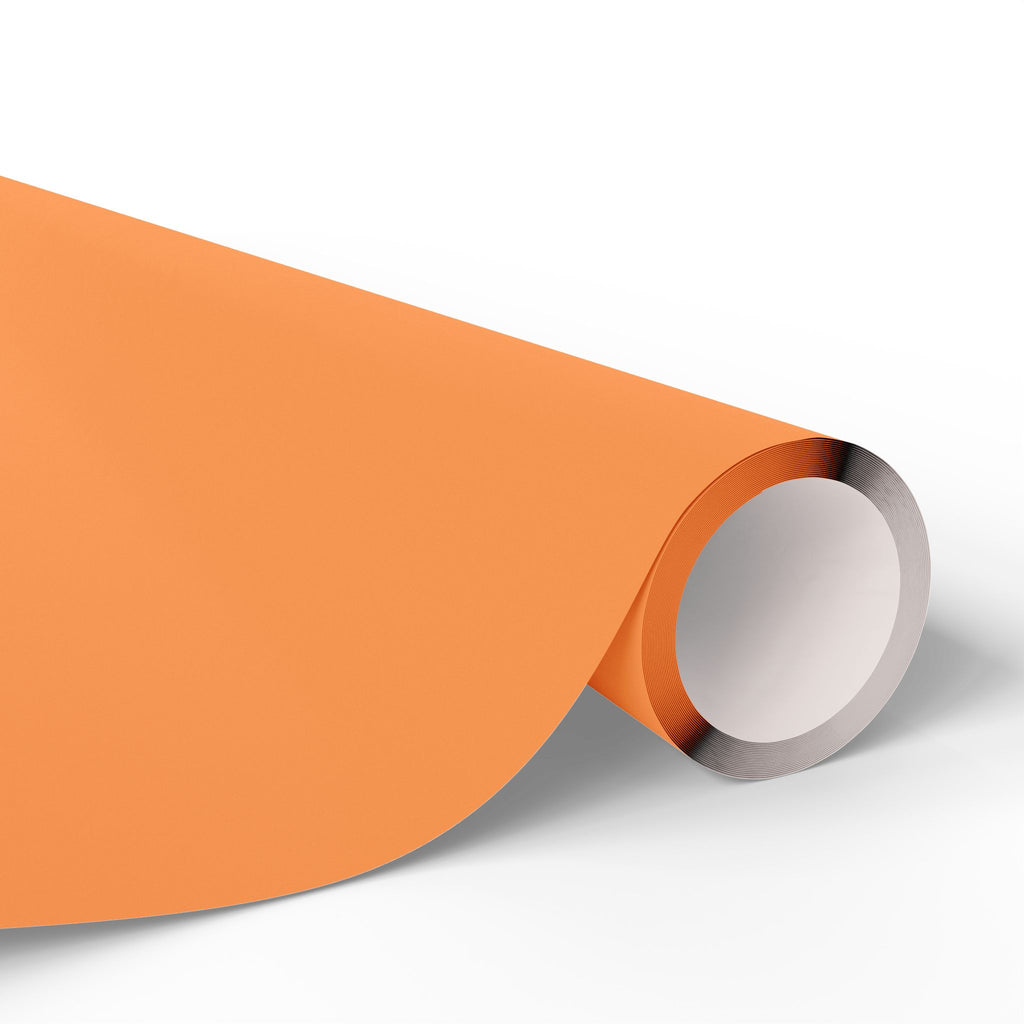 Solid Mango Wrapping Paper - Holiday Gift Wrapping Paper Roll