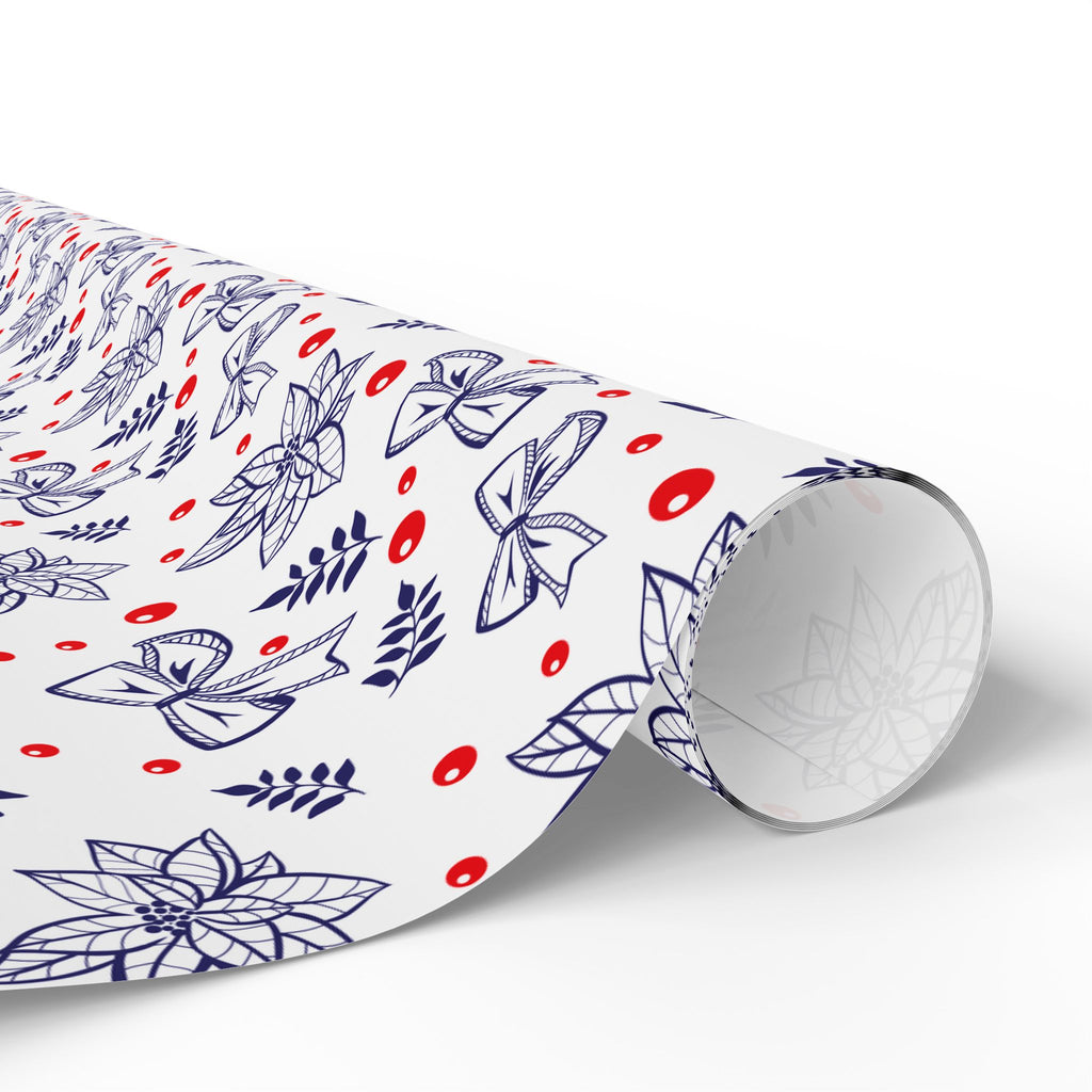 Christmas Bows and Berries Wrapping Paper | Holiday Gift Wrapping Paper