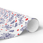 Christmas Bows and Berries Wrapping Paper | Holiday Gift Wrapping Paper