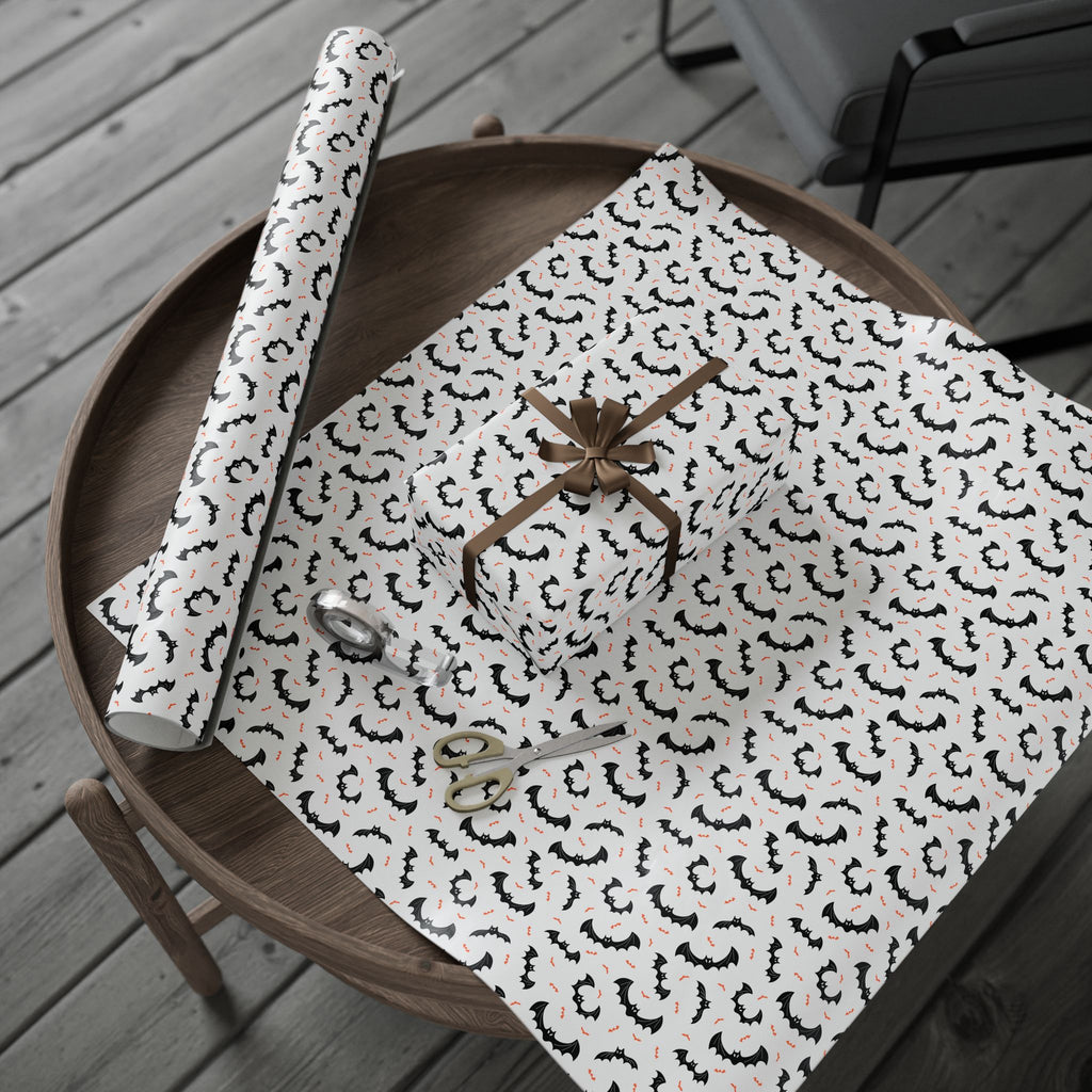 Halloween Baby Bats Wrapping Paper | Holiday Gift Wrapping Paper Roll