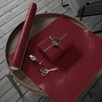 Solid Crimson Wrapping Paper - Holiday Gift Wrapping Paper Roll