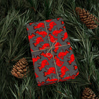 Halloween Demon Cat Wrapping Paper | Holiday Gift Wrapping Paper Roll