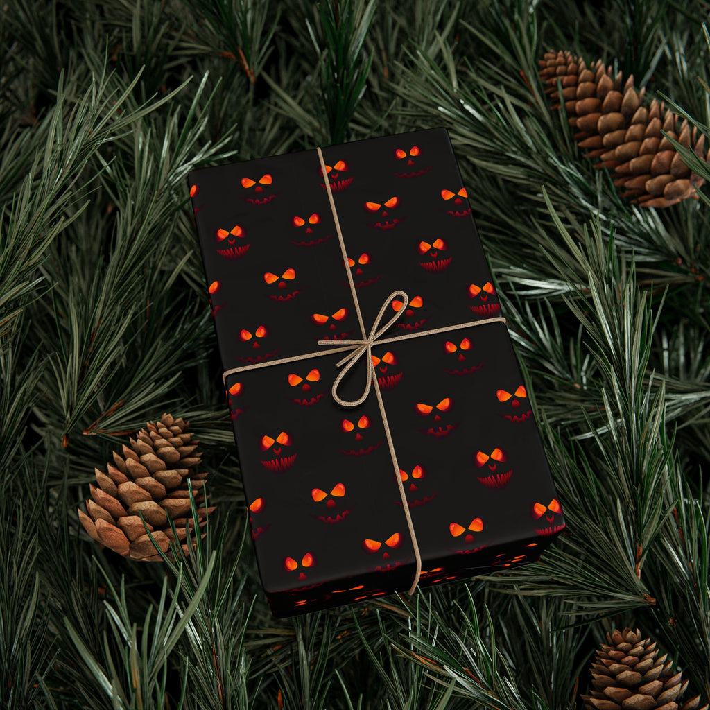Halloween Evil Jack Wrapping Paper | Holiday Gift Wrapping Paper Roll