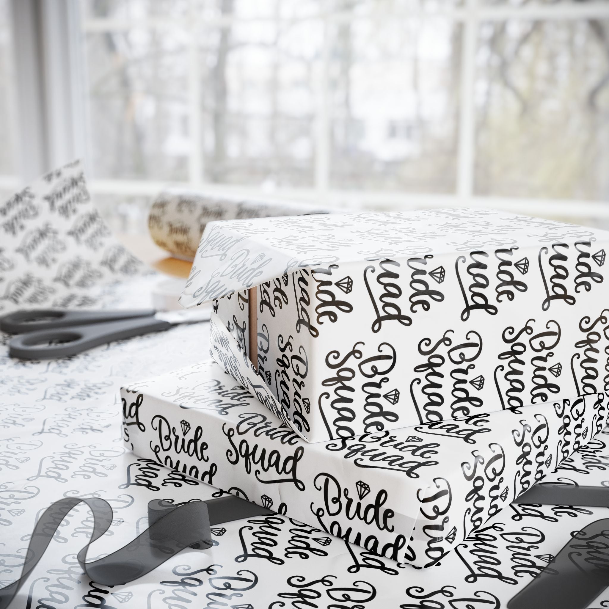 Bridal Shower Wrapping Paper Design 001 - Holiday Gift Wrapping Paper Roll