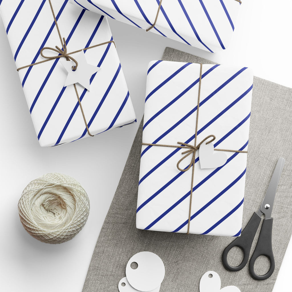 Stripe Design 011 Wrapping Paper - Holiday Gift Wrapping Paper Roll