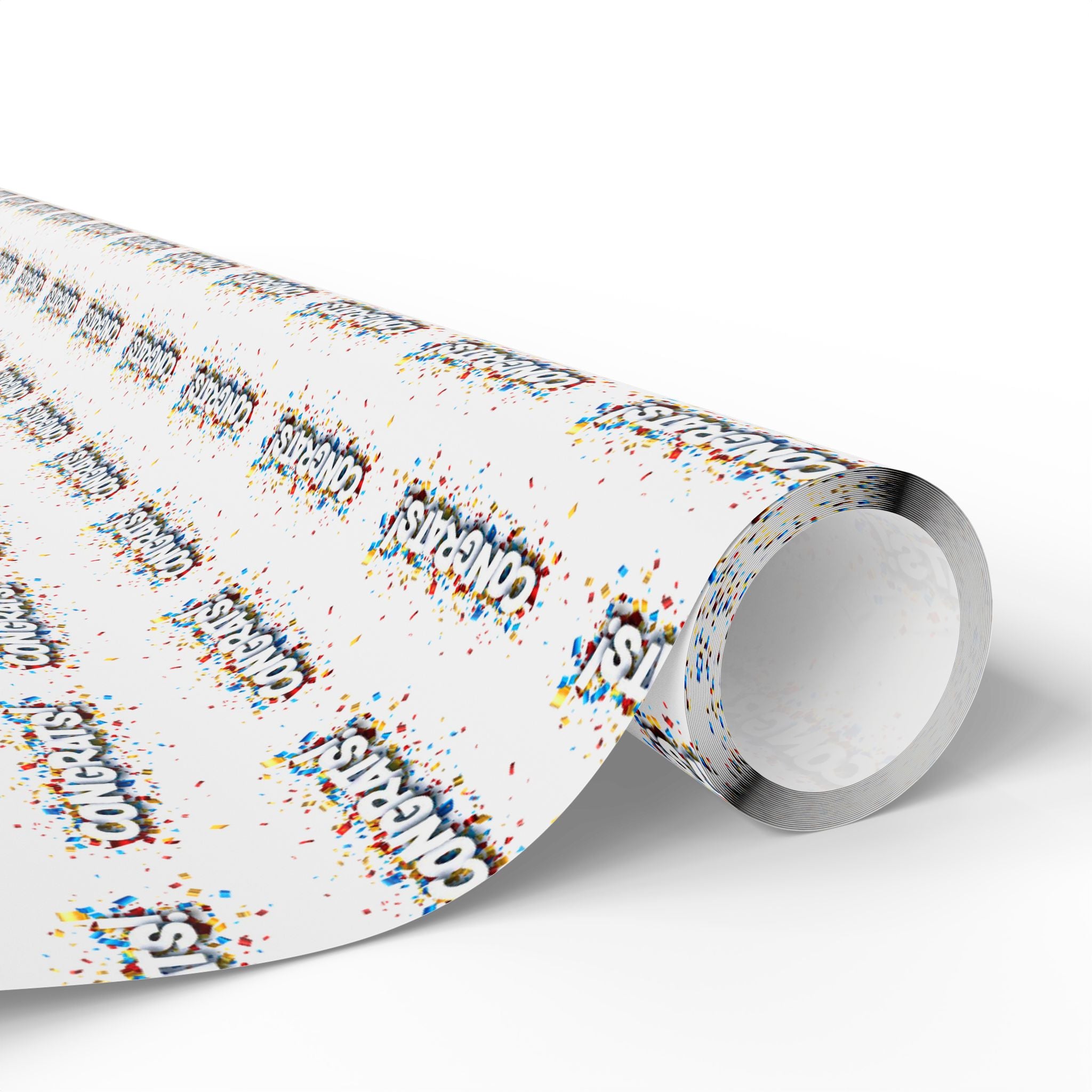 Congratulations Wrapping Paper Design 001 - Holiday Gift Wrapping Paper Roll