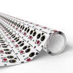 Day of the Dead Cartoon Calavera Wrapping Paper | Holiday Gift Wrapping Paper Roll