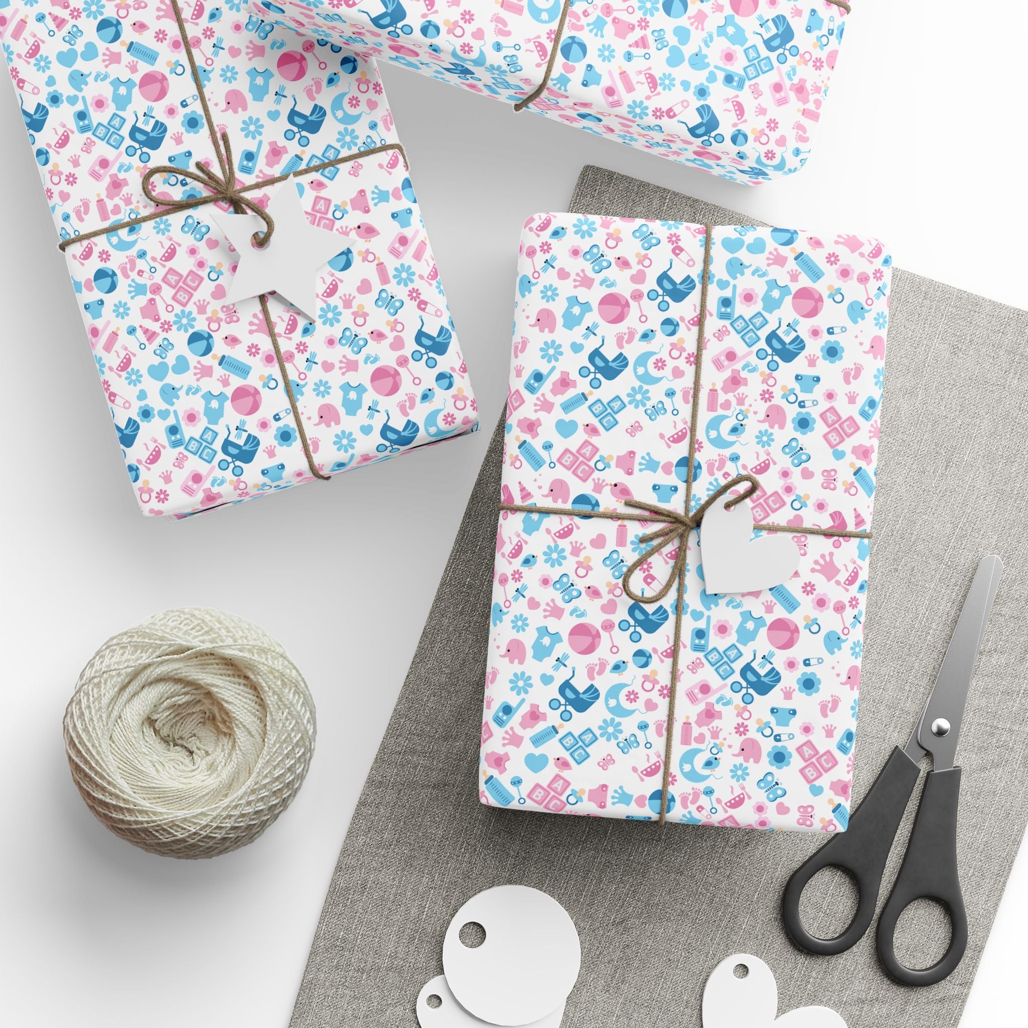 Baby Shower Wrapping Paper Design 007 - Holiday Gift Wrapping Paper Roll