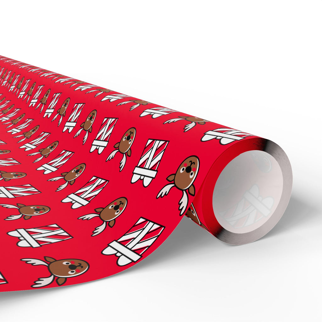 Christmas Reindeer Gifts Wrapping Paper | Holiday Gift Wrapping Paper Roll