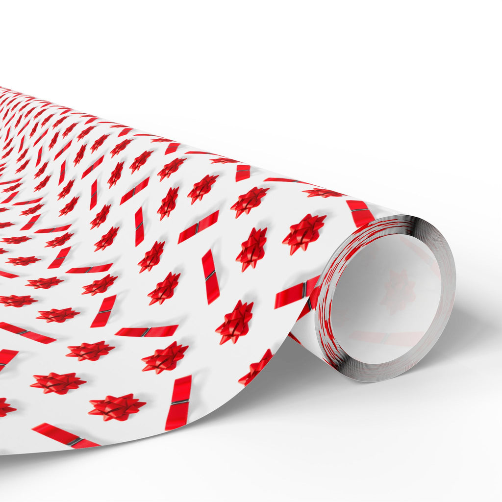 Christmas Perfect Red Bows Wrapping Paper | Holiday Gift Wrapping Paper Roll