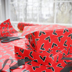 Halloween Outlined Vampire Bats Wrapping Paper | Holiday Gift Wrapping Paper Roll