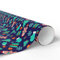 Christmas Blue Holiday Wrapping Paper | Holiday Gift Wrapping Paper