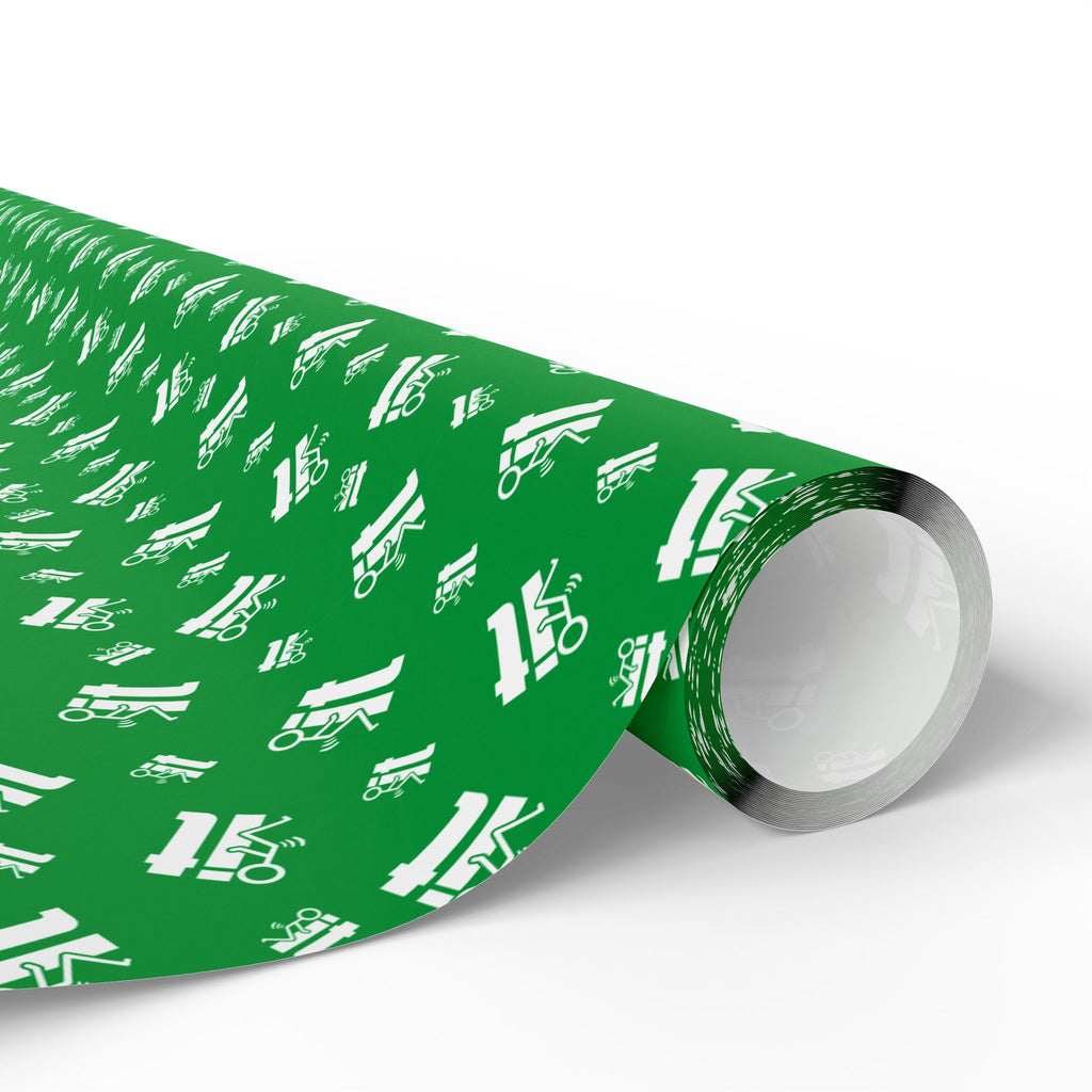 NSFW "F#ck It" Meme on Green Wrapping Paper - Holiday Gift Wrapping Paper Roll