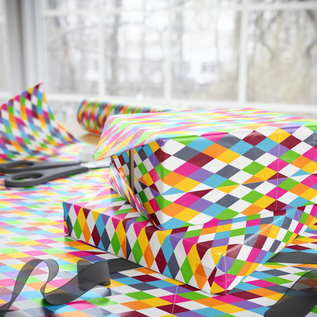 Argyle Design 014 Wrapping Paper - Holiday Gift Wrapping Paper Roll