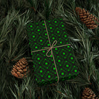 St Patrick's Day Decorative Clover Wrapping Paper | Holiday Gift Wrapping Paper Roll