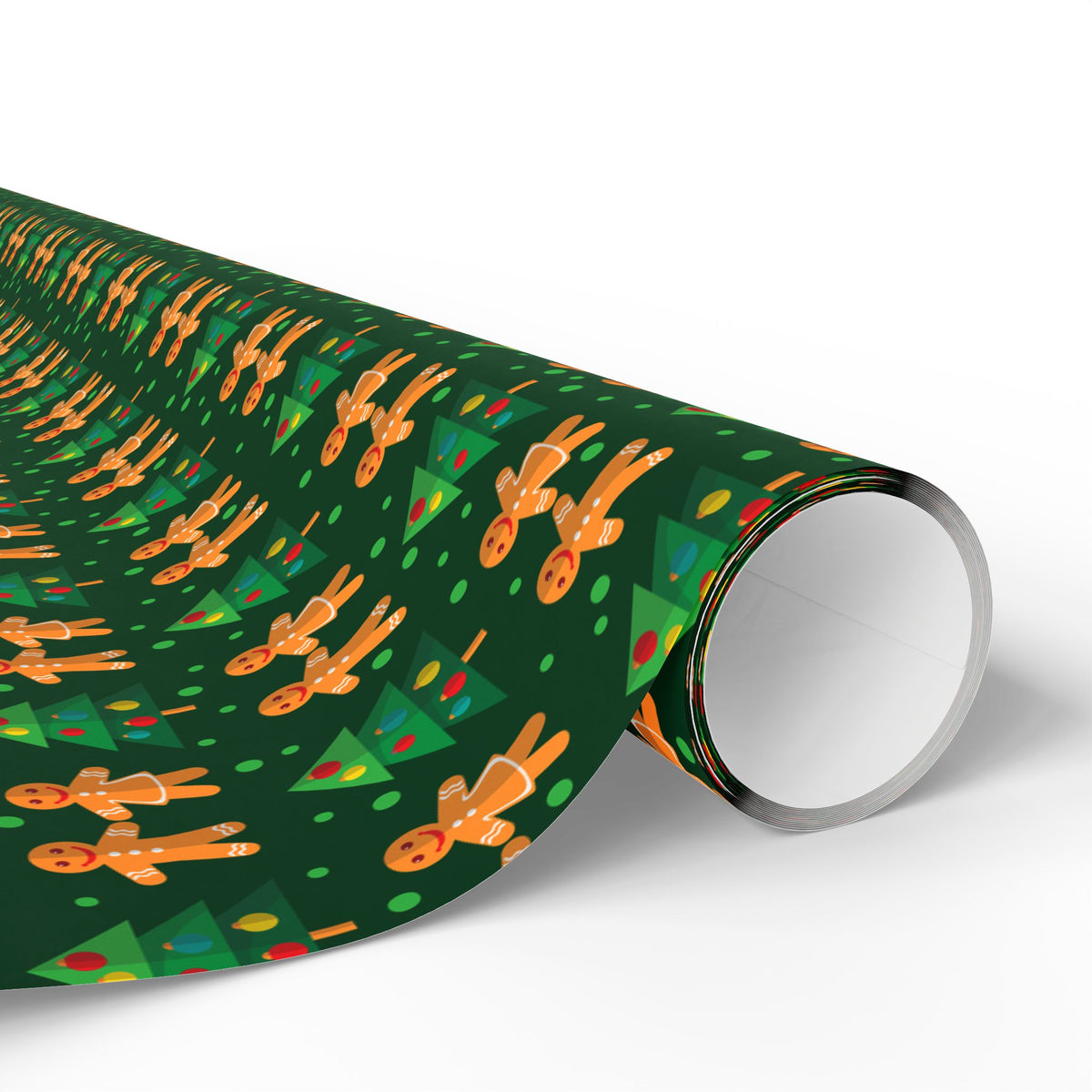 Christmas Gingerbread Holding Hands Wrapping Paper | Holiday Gift Wrapping Paper Roll