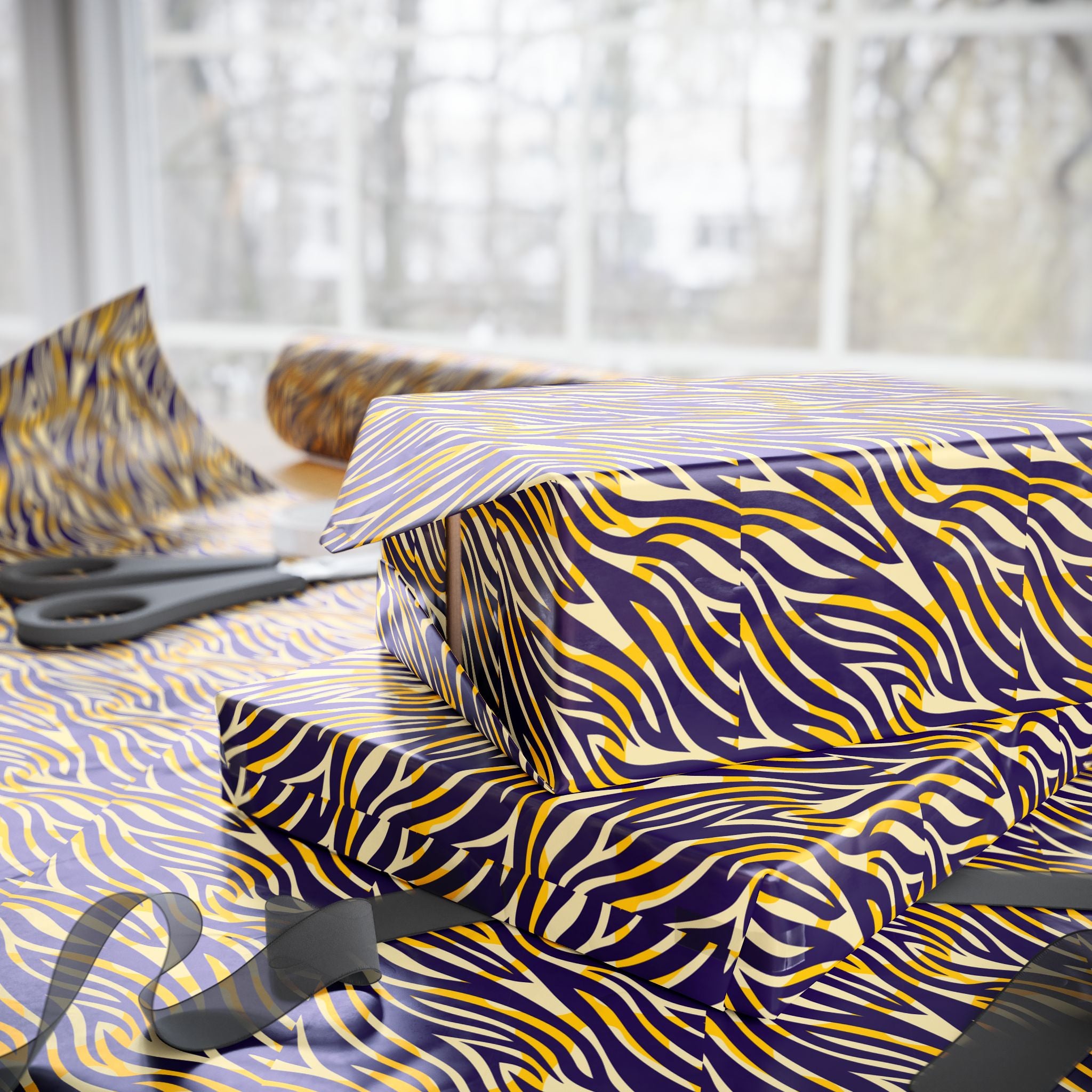Animal Print Design 009 Tiger Skin Wrapping Paper - Holiday Gift Wrapping Paper Roll