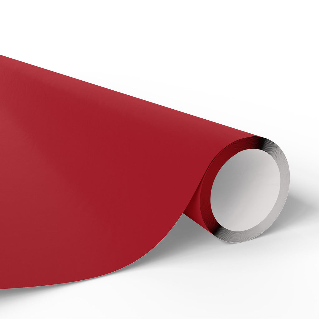 Solid Cardinal Red Wrapping Paper - Holiday Gift Wrapping Paper Roll